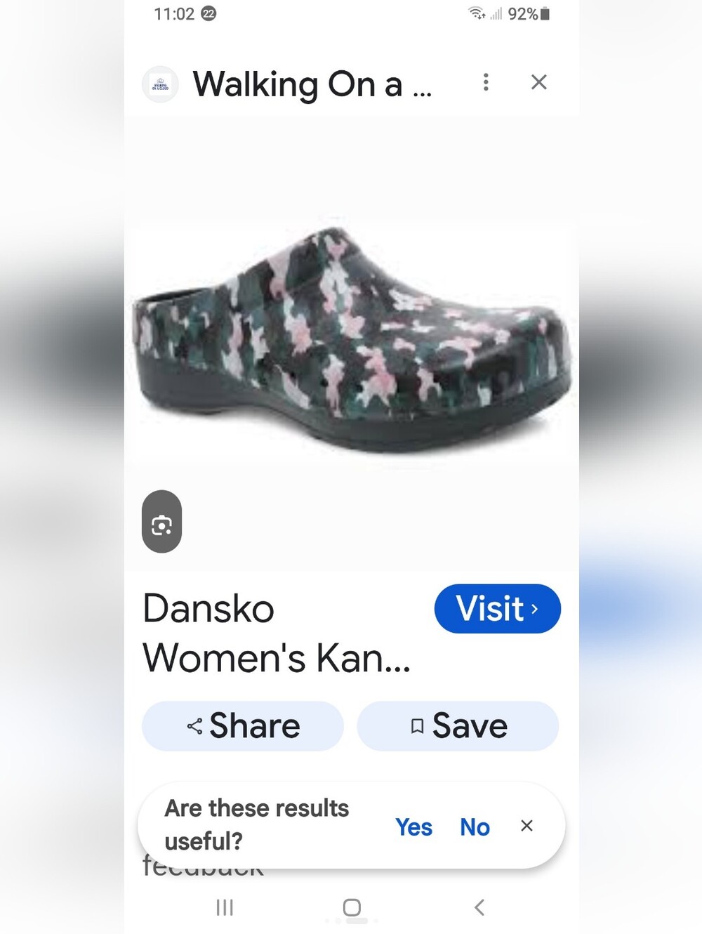 Dansko Kane Clogs 9 1/2 Camo Print Lighrweight